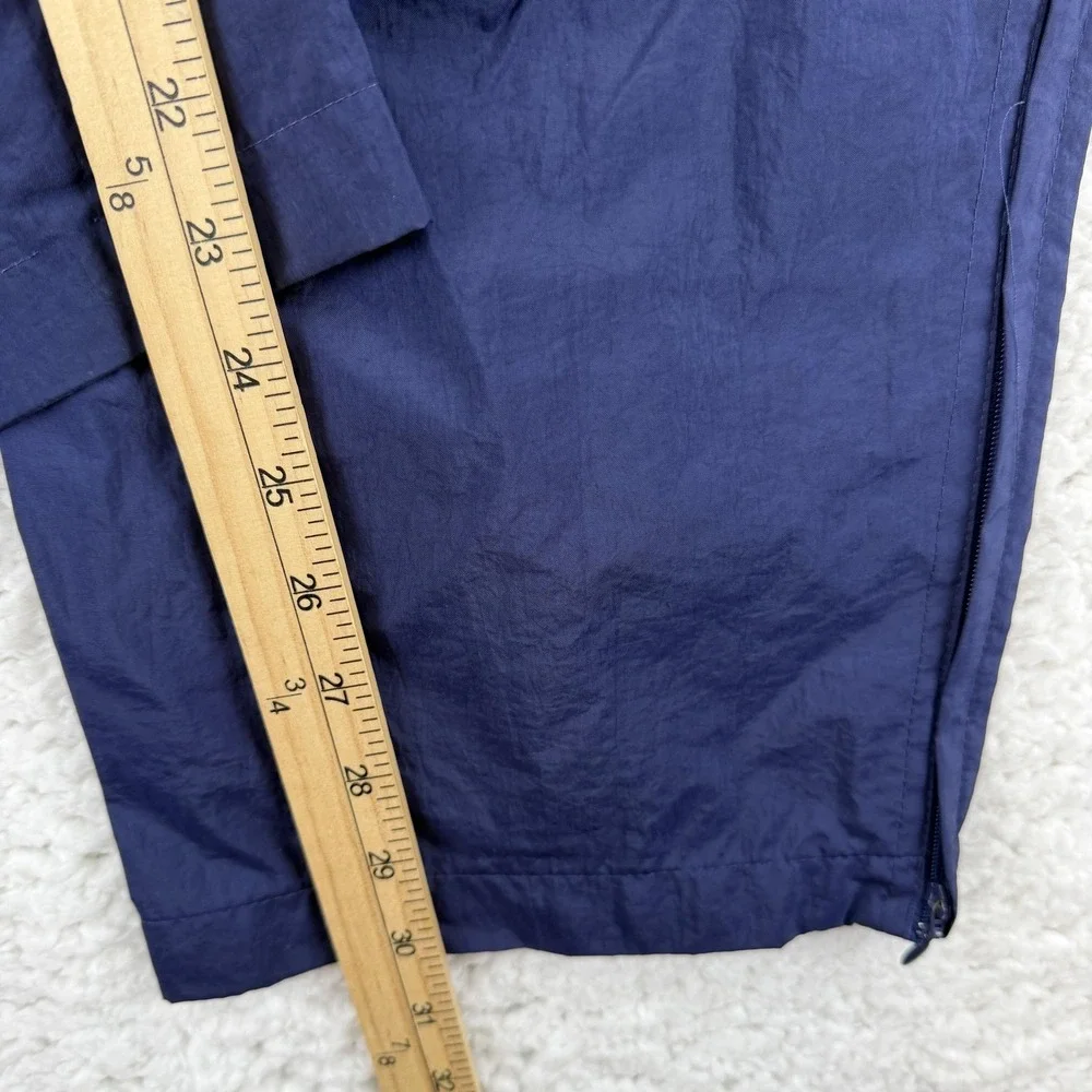 Vintage Adidas Track Pants‎ Mens Large Blue Woven Lined Zip Ankle Athletic